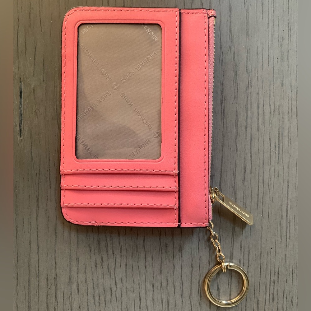 Pink grapefruit Micheal Kors jet set wallet